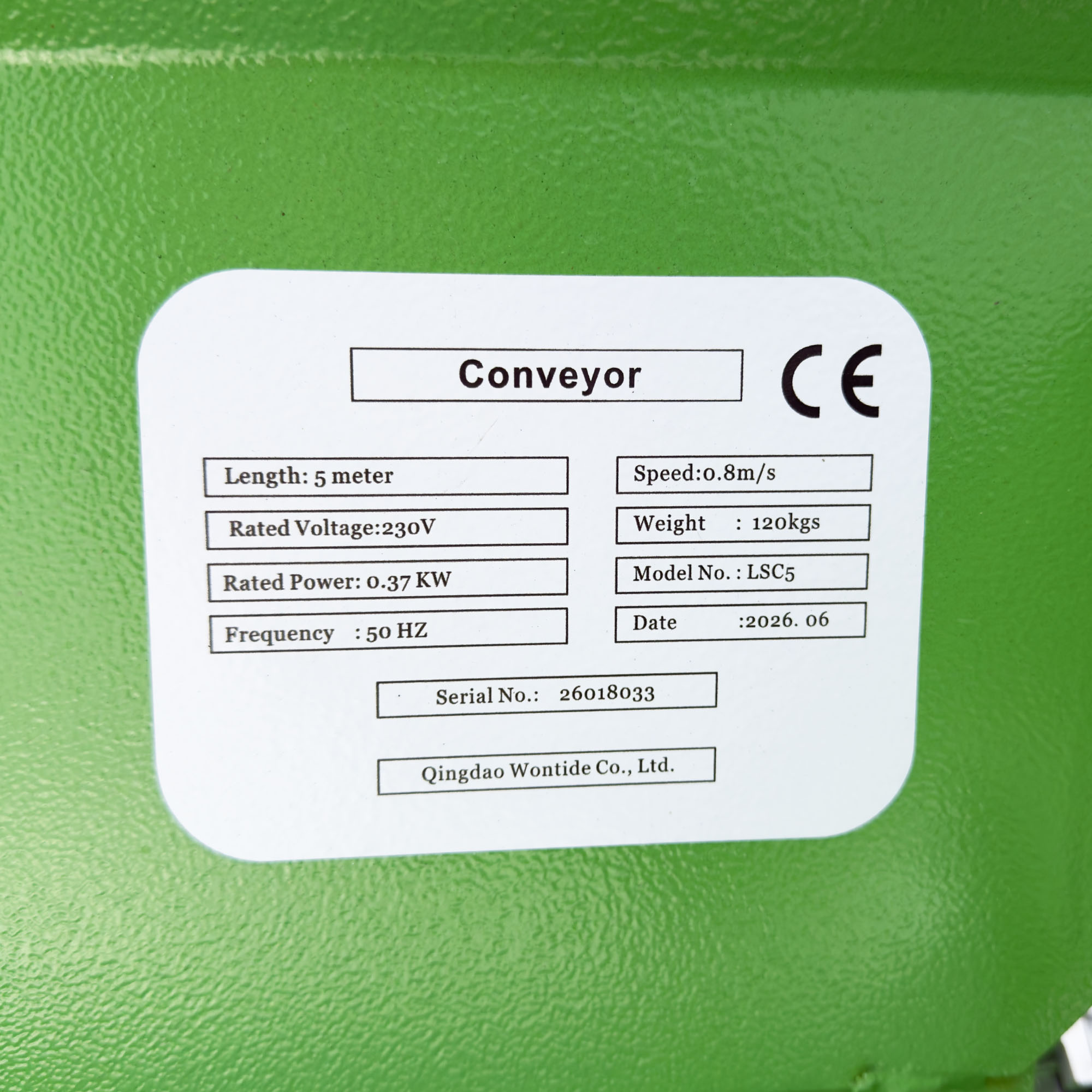 Lintkonveier 5 m, 230 V elektrimootor - Pilt 9