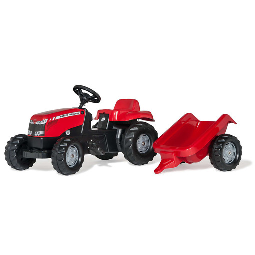 Roomiktraktor Massey Ferguson haagisega