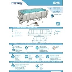 Bassein 488x244x122 cm Bestway Power Steel