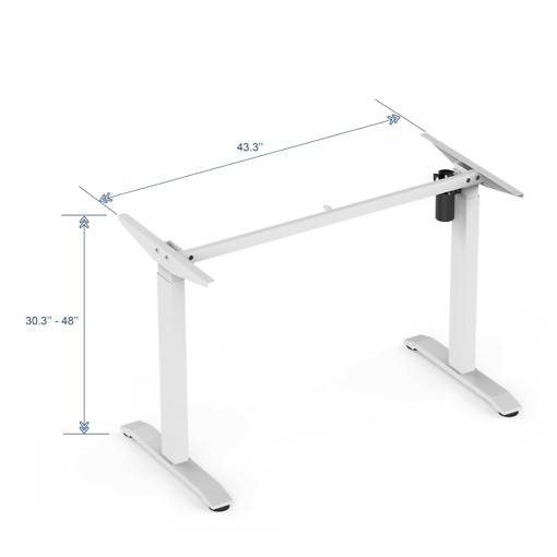 Elektriline lauaraam valge 1100 mm Bandago Economy - Image 2